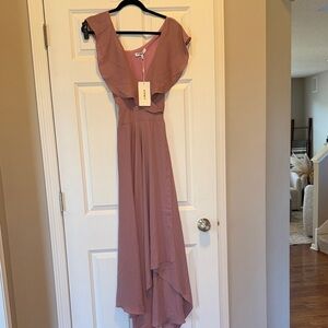 Lulu's Mauve High Low Dress